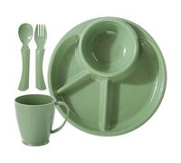 da colazione diviso, per controllo delle porzioni, per servire porzioni, adattabile, consistenza liscia, 4 pezzi, per ristorante, mensa, asilo, , appartamento