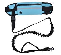 da corsa per cani, guinzaglio, elastico riflettente, corda da trazione per passeggiate, jogging, escursionismo, allenamento (Cielo blu)