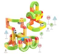 da corsa STEM, giocattoli educativi da costruzione, set magnetico con tracce puzzle 3D, kit per aula con parti creative per l'apprendimento, giocattoli da costruzione, didattici per la