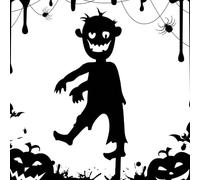 da cortile di Halloween, di Halloween per cortile - da giardino in metallo di Halloween Art | Accessori fotografici, segni metallici decorativi, Arte