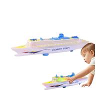 da crociera a LED - Electric Sound - Toy in miniatura 3D, modello gioco per bambini tipo scorrevole | Goditi la barca in accessori per navi da crociera viaggio che brillano i gio