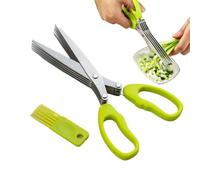 da cucina antiscivolo a 5 in acciaio | Forbici da viaggio per cipolle, cipolle, cipolle, basilico, cucina, insalata, barbecue