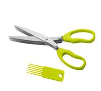 da Cucina per Alimenti Cesoie Multiuso Ergonomiche Tritatutto a 5 | a 5 per verdure per cucinare i pasti a casa, all'aperto, picnic, campeggio, frutta, cipollotto, cipolla