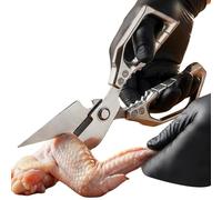 Da Cucina Per Alimenti - Con Manico Antiscivolo E Resistente Per Taglio | Cesoie Per Pollame E Pollo - Per Anatra Pesce Pollo Ossa Di Verdure BBQ Domestico Picnic Cottura Al Forno E Campeggio