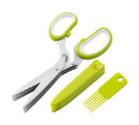 da Cucina utensile da cucina in acciaio inossidabile a 5 | per tritare verdure per basilico, cipollina, prezzemolo, menta, insalata, lattuga, zuppa e preparazione cibo
