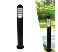 da da Esterno in Alluminio con Base in Metallo Impermeabile E27 per Giardino, Prato, Cortile e ingressi, da a Colonna per luci a paletto, da da Terra Rotonda per Esterni, A (A)