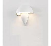 da da Parete a Forma di Fungo Creativa, Semplice da da Parete a LED per Camera da Letto, corridoio e Comodino (Bianco Caldo, Bianco 16 cm) (Bianco do 16 cm)
