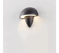 da da Parete a Forma di Fungo Creativa, Semplice, per Esterni, Villa, Camera da Letto, Comodino, corridoio, da da Parete a LED (Bianco do, Nero 16 cm) (Bianco do Nero 16 cm)