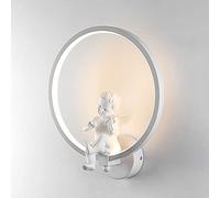 da da Parete a LED con Angelo Nordico, Applique da Parete con Paralume in Acrilico Moderno, da da Parete con testiera in Metallo, Applique da Parete per Camera da Letto, Comodino, Corrido
