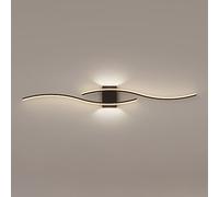 da da Parete lineare contemporanea, Applique LED Moderna con Sottile Striscia di Metallo e Paralume in Silicone Flessibile, reabile a 360°, Luce Decorativa per Camera da Letto