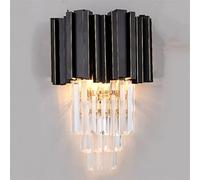 da da Parete Moderna in Cristallo Dorato di Lusso con Rubinetto, Dine a LED E14, Compatibile con apparehi di Illuminazione per Camera da Letto, Soggiorno, Studio, casa, rubine