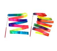 da danza - Set di esercizi di ginnastica con colori sfumati, bacchetta per esercizi con movimento ritmico, decorazione per bambini in età prescolare, lezioni di musica, sala giochi, casa