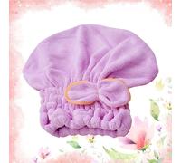da doccia in pile di corallo per asciugatura a rota bowknot (viola)