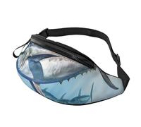 da donna alla moda, Borsa da cintura con tracolla regolabile, tonno rosso Thunnus