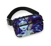da donna alla moda, portatile, modello grande con tracolla regolabile per corsa, escursionismo, allenamento, viaggi, compatibile con Young Maiden Wheat Neon Astrology Virgo Zodiac