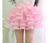 Da Donna Lolita Gonna Swing Tutu Principessa 4 a Strati Hippy Cosplay