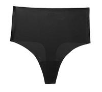 da Donna Perizoma Senza Cuciture a Vita Alta per Donna Traspirante No Show per Donna Body Dimagrante Snellente Donna Mutande Assorbenti (Black, S)