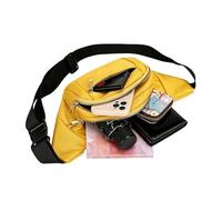 da donna, portamonete portatile con cerniera, da escursionismo, per attività all'aperto, escursioni e sport, ciclismo, campeggio, spostamenti e vacanze, giallo, Consulte la
