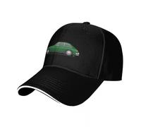 da donna, puro cotoneMG B GT Illustrazione con vista laterale singola Verde scuro Berretto da baseball cappello occidentale Golf Nuovo nel cappello con pompon Cappello da baseball da uomo da donna