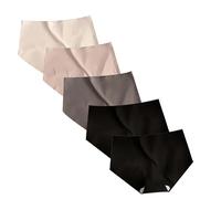 da Donna Senza Cuciture con assorbenza Regolare Slip Cotone Donna Vita Alta Underwear Donna Cotone (Dark Gray, M)