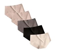 da Donna Senza Cuciture con assorbenza Regolare Slip Cotone Donna Vita Alta Underwear Donna Cotone (Pink, M)