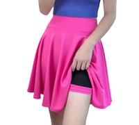 Da Donna Svasato Pieghe Mini Skater Gonna Elastico Vita Scuola Uniforme