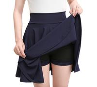 Da Donna Svasato Pieghe Mini Skater Gonna Elastico Vita Scuola Uniforme