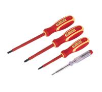 Da Elettricista Set Cacciaviti 4pc VDE Approvato - Sealey S01155 Nuovo