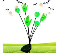 Da Esterno Halloween - ad Asta con Mani Scheletriche e Occhi | Decorazioni Spaventose Impermeabili Per Sentiero Patio Giardino Esterno Cimitero | Idee per Feste all Aperto Halloween