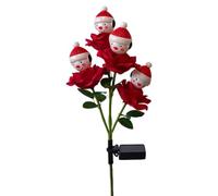da Esterno per Natale Design impermeabile a di neve e rosa | da Giardino con Pupazzo di Neve per Giardino Patio Portico Prato Sentiero Paesaggio Feste Aiuola Luce calda