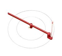 da falegname, manometro per tracciatura in lega di alluminio a 360°, righello portatile regolabile per disegno ad e cerchio, strumento per marcatura per falegnameria, lavorazione del