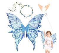 da fata accessorio per travestimento, costume da di farfalla e angelo per le ragazze e le donne - favori di festa vestito per cosplay principessa gioco di ruolo compleanno festa