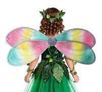 da fata, componente per costume fantasy, tessuto iridescente trasparente e cinghie regolabili, accessorio ideale per servizi fotografici, abiti per feste di compleanno di Halloween, spettacoli