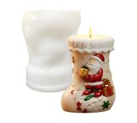 da Forme a Forma di Calza Natalizia da Colata Artigianale | per Sapone di Natale per laboratorio, stanza artigianale, studio, dormitorio, scuola, casa e festa delle vacanze