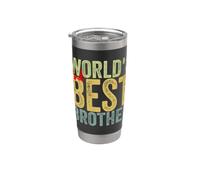 Da fratello a fratello Il secondo miglior fratello del mondo Bicchiere termico in acciaio inox doppia parete