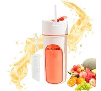 da frullatore portatile per spremiagrumi | di miscelazione di frutta con ricarica USB da 480 ml - Miscelatore di frutta con coperchio da viaggio e cannuccia, gadget da cucina per Ora