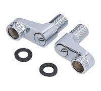 Da G1/2 a G3/4 Rubinetto per doccia Adattatore per miscelatore con braccio oscillante Accessorio fisso per tubo dell'acqua calda fredda per bagno