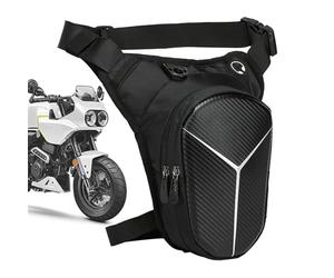 da gamba per moto, resistente agli spruzzi d'acqua, con cinghie per le gambe, borsa a goccia per moto, zaino da coscia per moto, regolabile, impermeabile, a sgancio rapido, multiuso