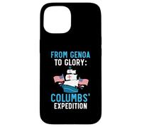 Da Genova alla gloria: spedizione di Colombo Giorno di Colombo Custodia per iPhone 15