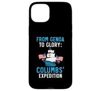 Da Genova alla gloria: spedizione di Colombo Giorno di Colombo Custodia per iPhone 15 Plus