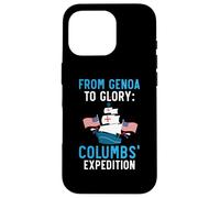 Da Genova alla gloria: spedizione di Colombo Giorno di Colombo Custodia per iPhone 16 Pro