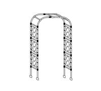 Da giardino alto 2,4 m, traliccio for rose in metallo, struttura di supporto for pergolato, for decorazioni esterne for cortili, prati e cortili.(1.2x2.4x0.4m)