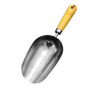 da giardino | cibo ergonomico per cani in acciaio inox con manico in legno, strumento da giardino, a mano leggera e versatile per il vaso di casa, giochi da spiaggia