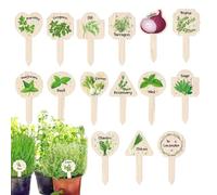 da giardino con nomi per piante, 15 etichette impermeabili in legno