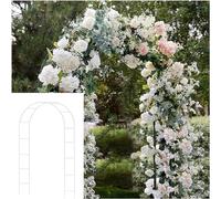 Da giardino con struttura in acciaio for piante rampicanti, molto adatto for prato, terrazza, cortile, decorazione di nozze(W2.8M*H2.2M)