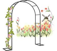 Da giardino con struttura in acciaio for piante rampicanti, molto adatto for prato, terrazza, cortile, decorazione di nozze(W1.4M*H2.3M)