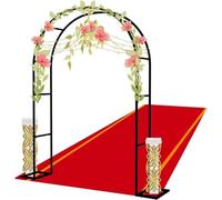 Da giardino con struttura in acciaio for piante rampicanti, molto adatto for prato, terrazza, cortile, decorazione di nozze(W2.8M*H2.2M)
