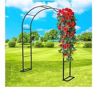 Da giardino con struttura in acciaio for piante rampicanti, molto adatto for prato, terrazza, cortile, decorazione di nozze(W3M*H2.2M)