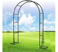 Da giardino con struttura in acciaio for piante rampicanti, molto adatto for prato, terrazza, cortile, decorazione di nozze(W1.8M*H2.2M)