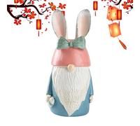 da Giardino - Decorazioni per Coniglietto Pasquale E Bambola, Statuetta in Resina per Coniglietto Pasquale con E Orecchie | Gnomi da Esterno | per Gli Ornamenti Interni del Patio Es